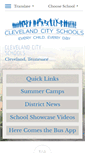 Mobile Screenshot of clevelandschools.org